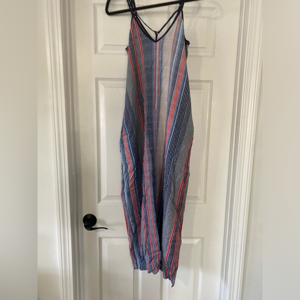 Red White & Blue Maxi Dress
